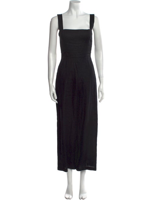 Reformation Linen Square Neckline Jumpsuit