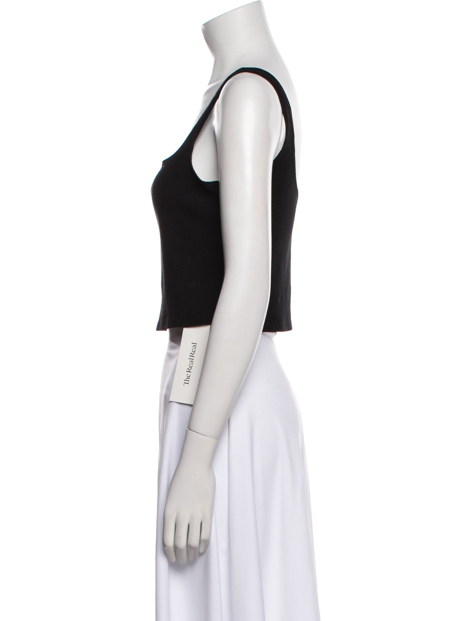 Reformation Square Neckline Sleeveless Crop Top