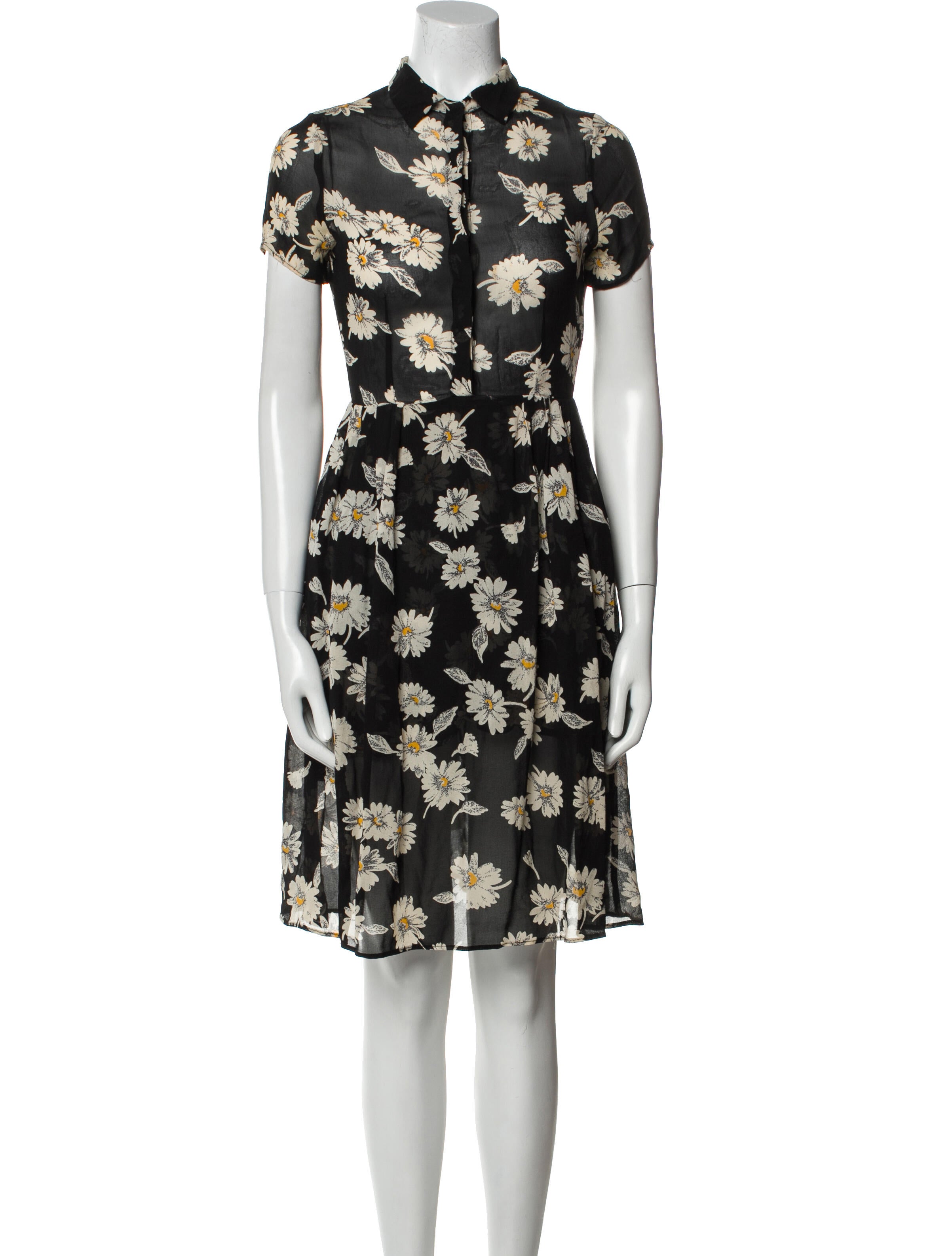 Reformation Floral Print Midi Length Dress