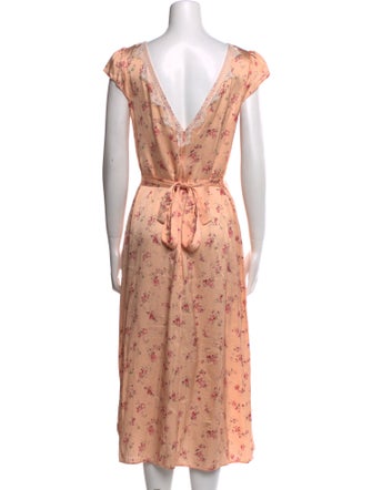 Reformation Silk Midi Length Dress