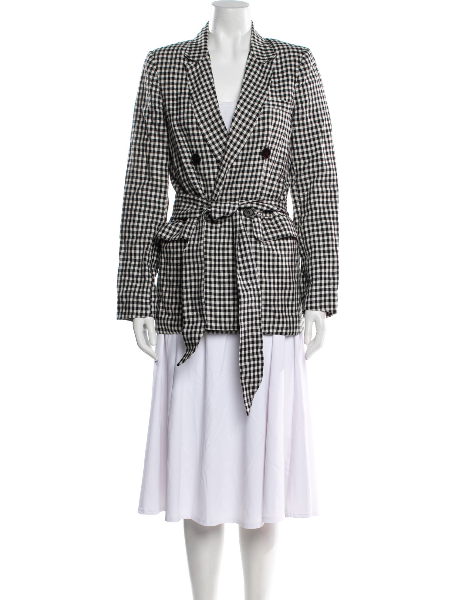 Reformation Houndstooth Print Blazer