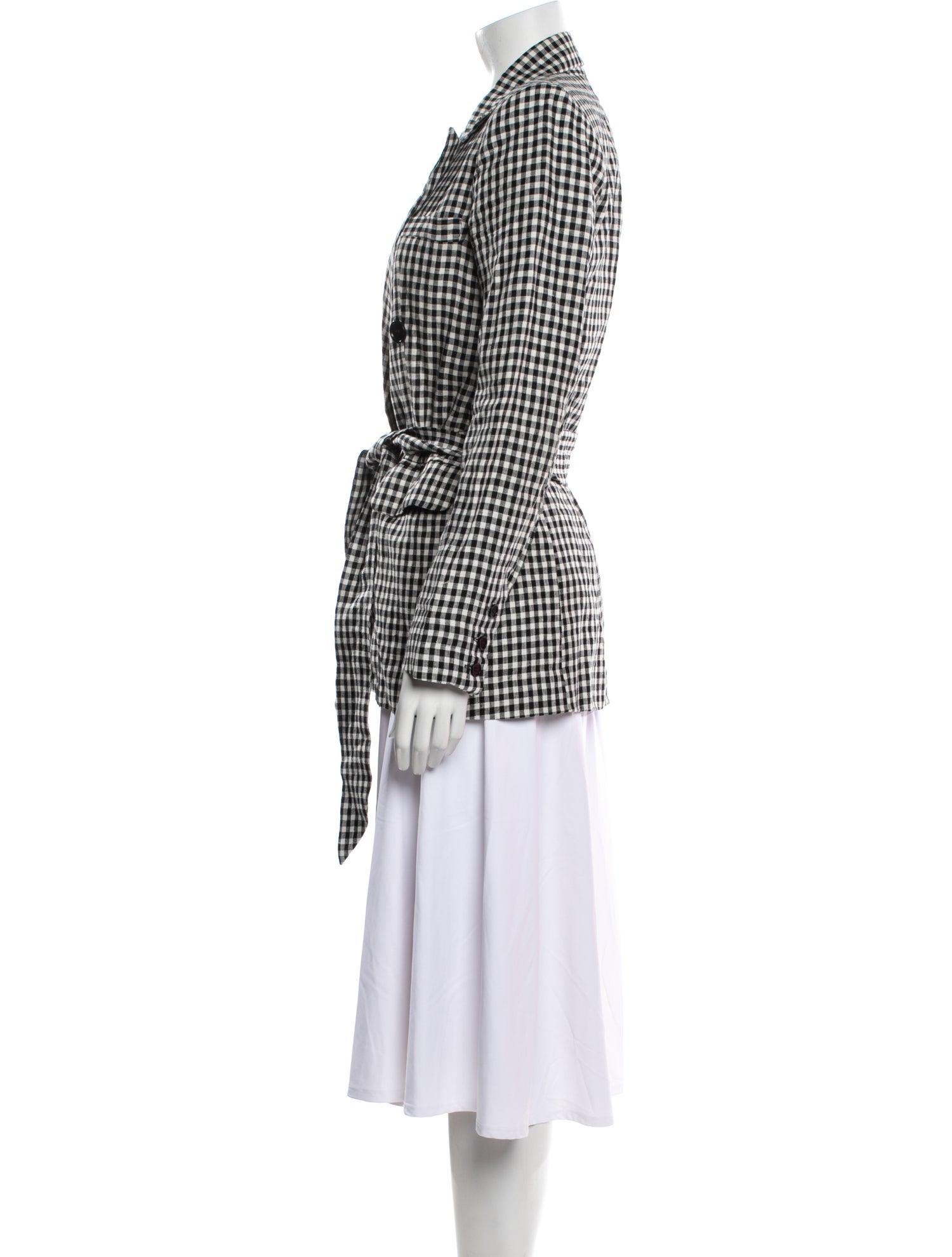 Reformation Houndstooth Print Blazer
