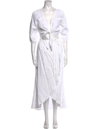 Reformation Linen Long Dress