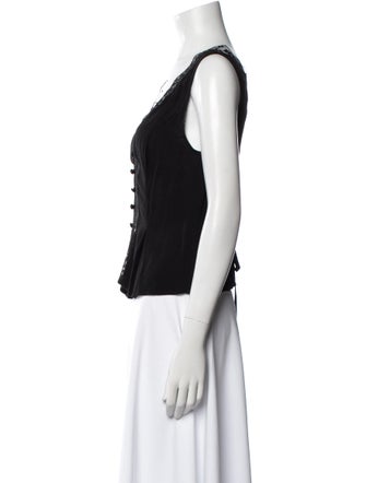 Reformation V-Neck Sleeveless Crop Top