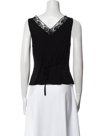 Reformation V-Neck Sleeveless Crop Top