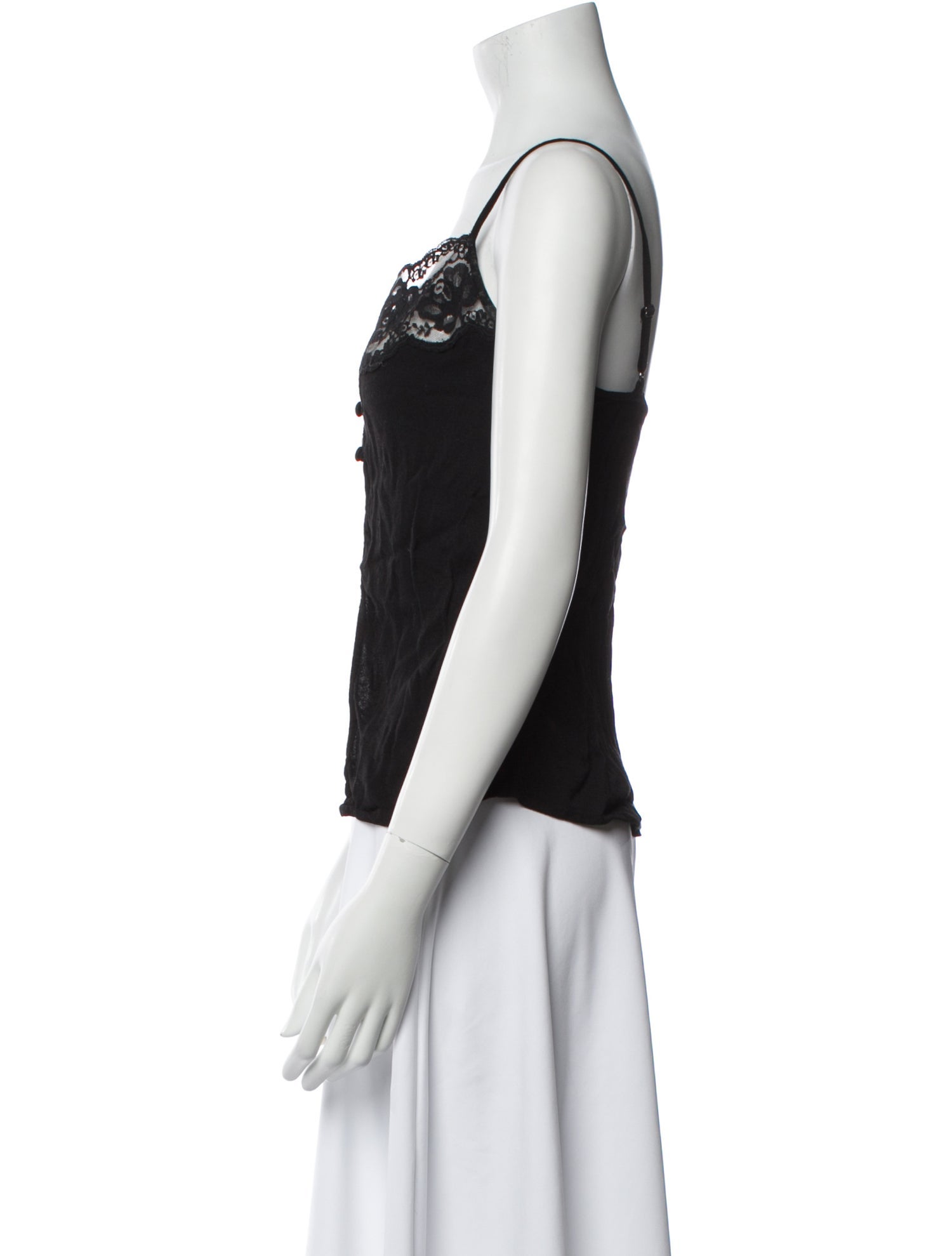 Reformation Square Neckline Sleeveless Crop Top