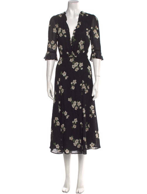 Reformation Floral Print Long Dress