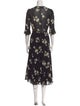 Reformation Floral Print Long Dress