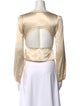 Reformation Silk V-Neck Crop Top