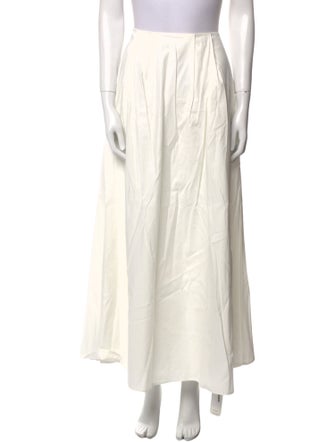 Reformation Pleated Accents Midi Length Skirt