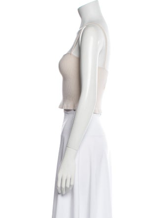 Reformation Square Neckline Sleeveless Crop Top