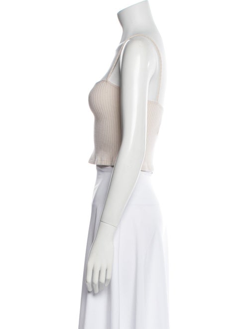 Reformation Square Neckline Sleeveless Crop Top