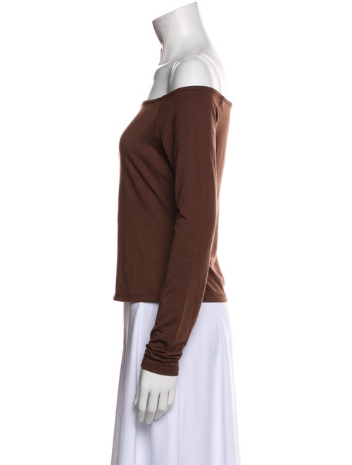 Reformation Off-The-Shoulder Long Sleeve Top