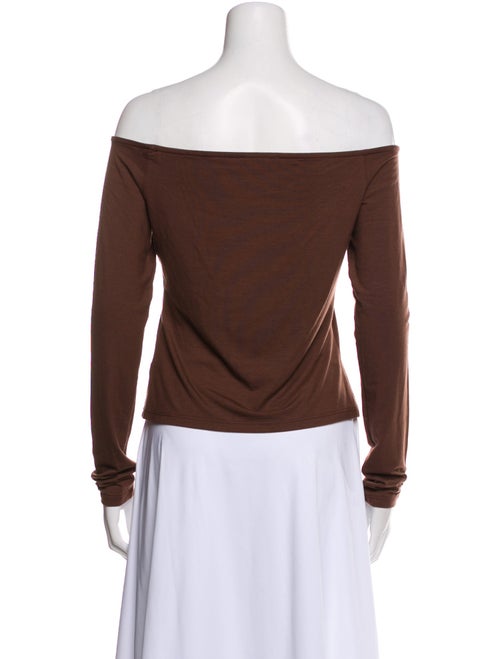 Reformation Off-The-Shoulder Long Sleeve Top