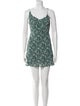 Reformation Floral Print Mini Dress