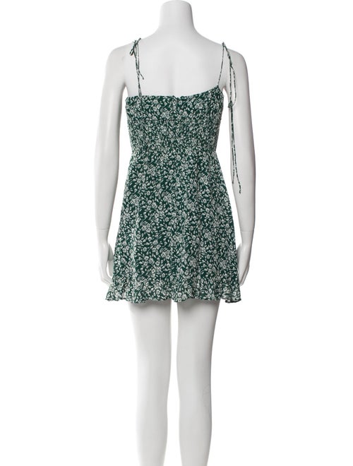 Reformation Floral Print Mini Dress