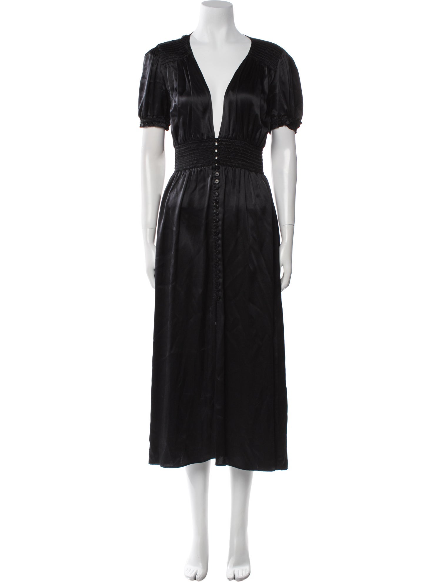 Reformation Silk Long Dress