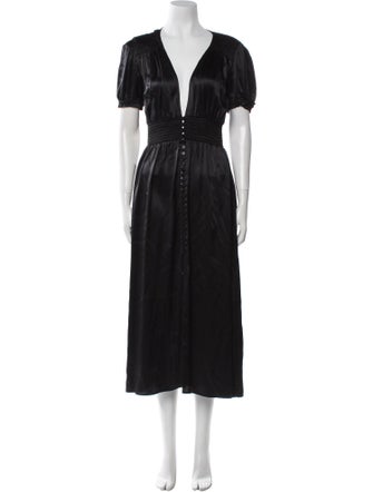 Reformation Silk Long Dress