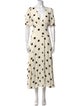 Reformation Polka Dot Print Long Dress