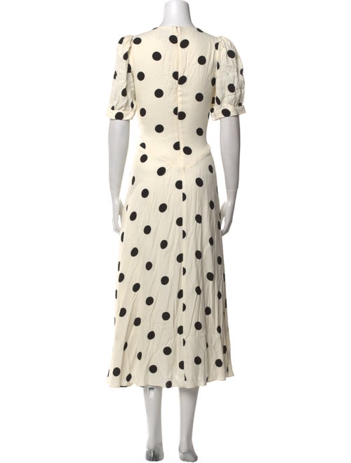 Reformation Polka Dot Print Long Dress