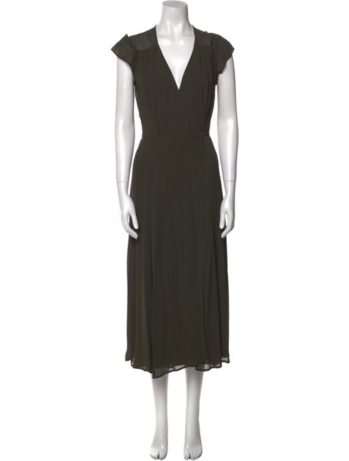 Reformation V-Neck Long Dress