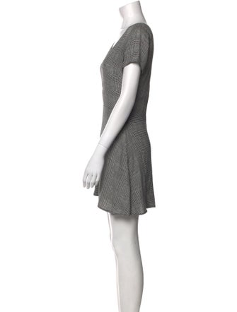 Reformation Houndstooth Print Mini Dress