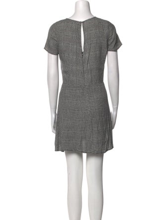 Reformation Houndstooth Print Mini Dress