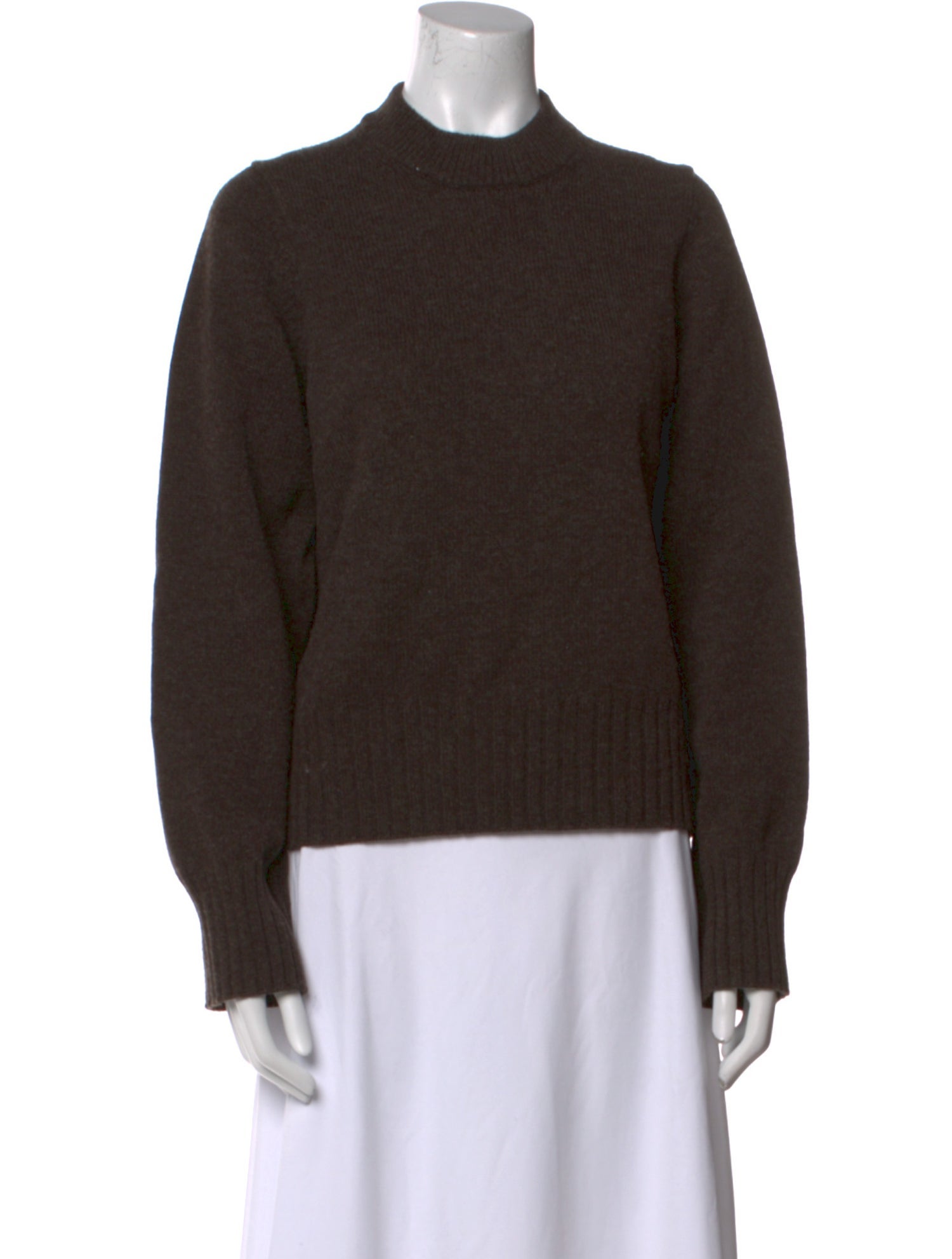Reformation Merino Wool Mock Neck Sweater