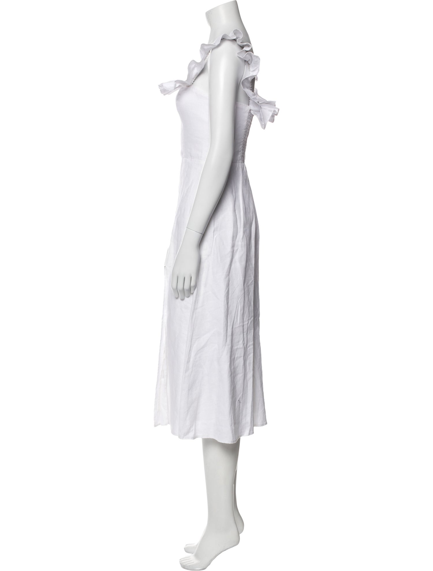 Reformation Linen Midi Length Dress