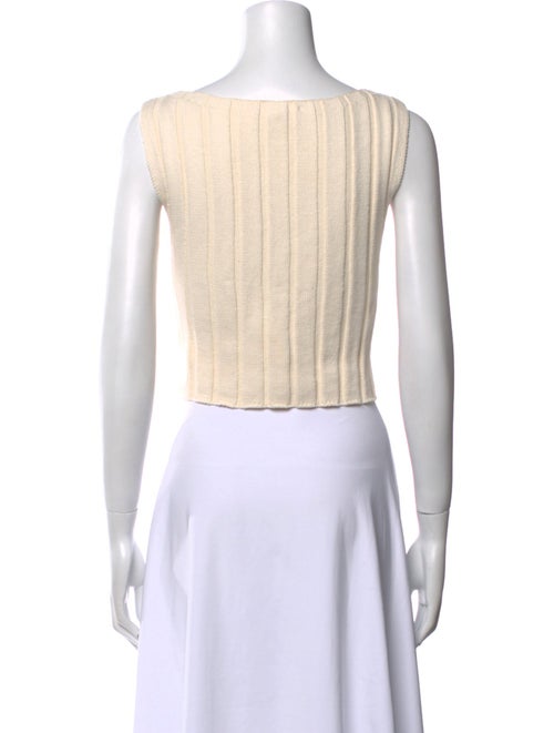 Reformation Striped Bateau Neckline Crop Top