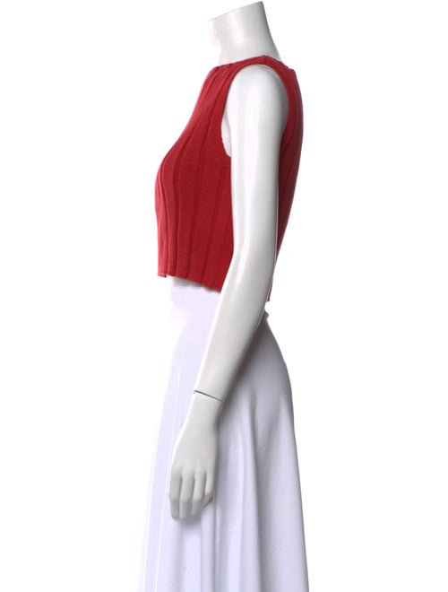 Reformation Bateau Neckline Sleeveless Crop Top