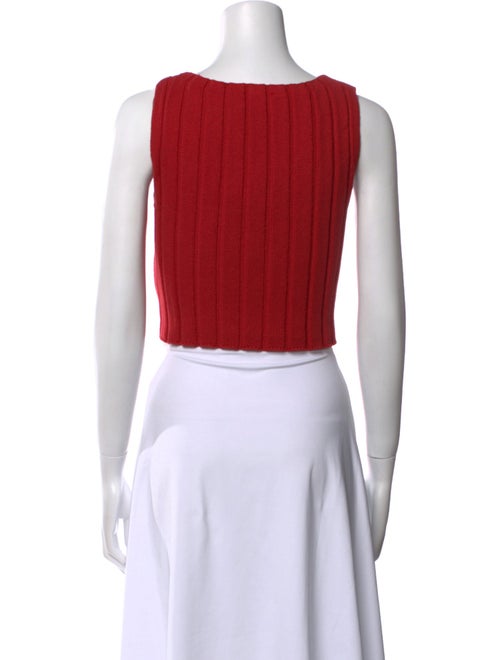 Reformation Bateau Neckline Sleeveless Crop Top