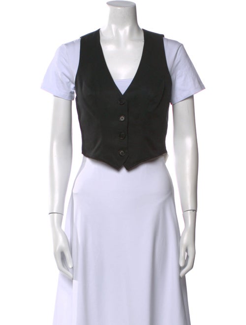 Reformation V-Neck Short Sleeve Crop Top