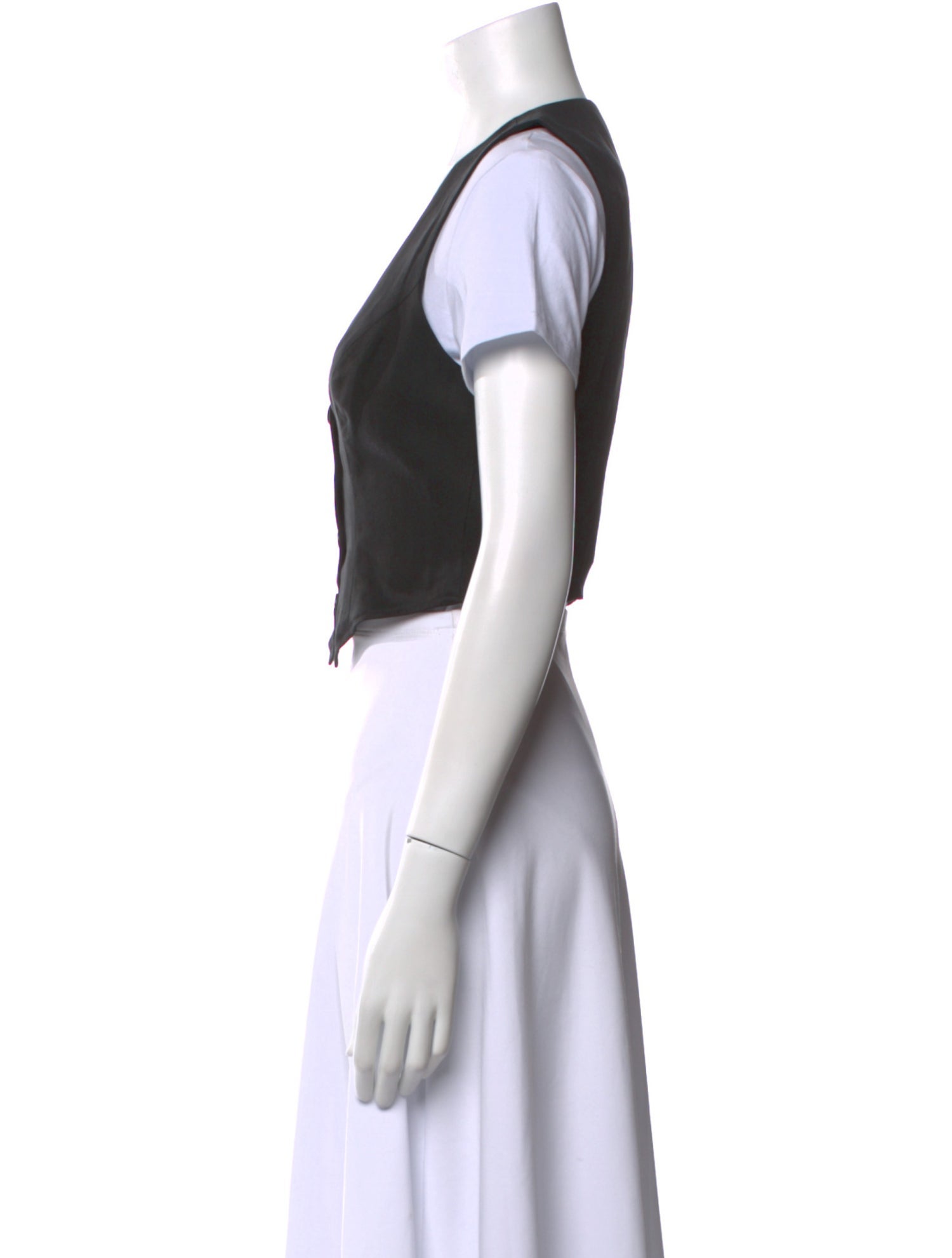 Reformation V-Neck Short Sleeve Crop Top