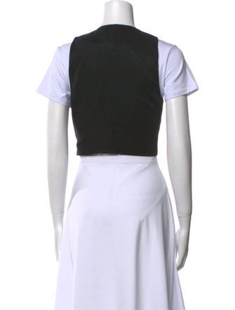 Reformation V-Neck Short Sleeve Crop Top