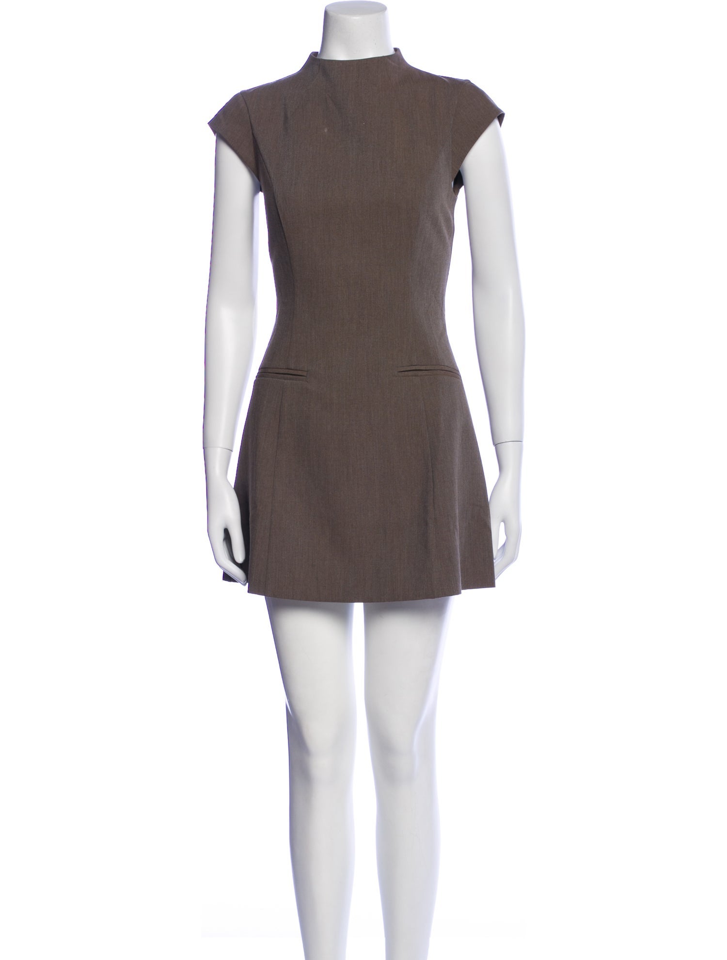 Reformation Mock Neck Mini Dress