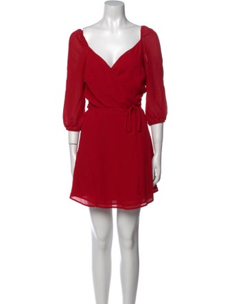 Reformation V-Neck Mini Dress