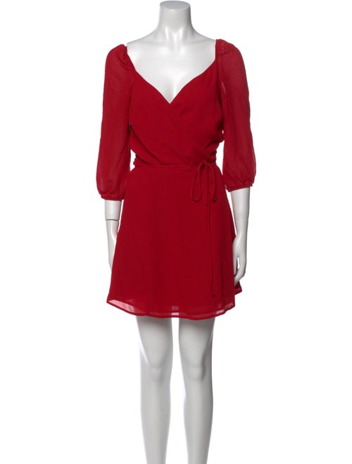 Reformation V-Neck Mini Dress