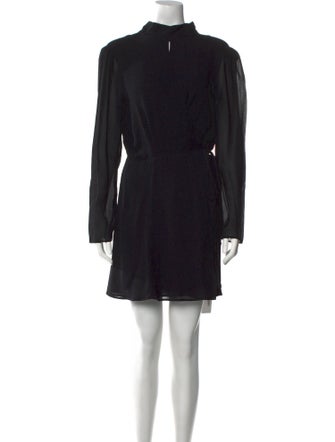 Reformation Mock Neck Mini Dress