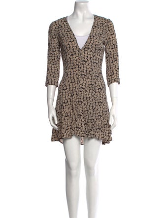 Reformation Floral Print Mini Dress