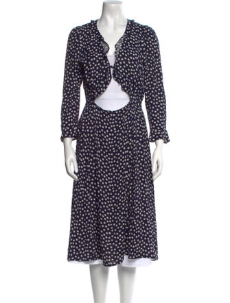 Reformation Printed Midi Length Dress