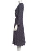 Reformation Printed Midi Length Dress