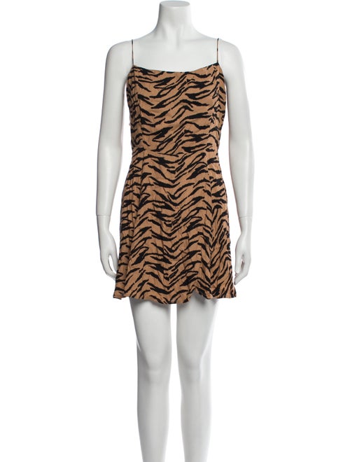 Reformation Animal Print Mini Dress