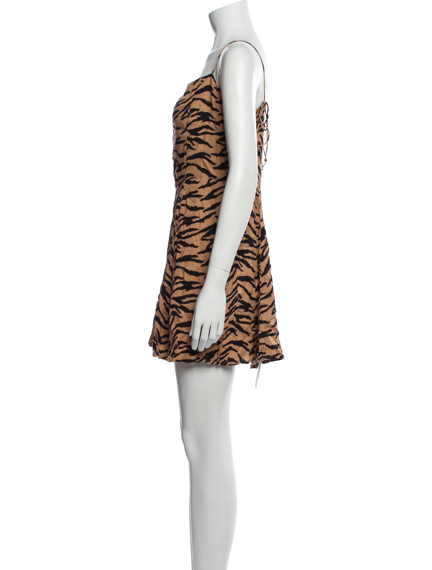 Reformation Animal Print Mini Dress