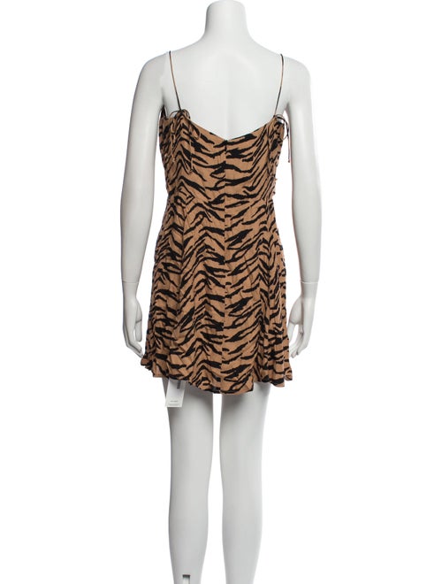 Reformation Animal Print Mini Dress
