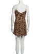 Reformation Animal Print Mini Dress