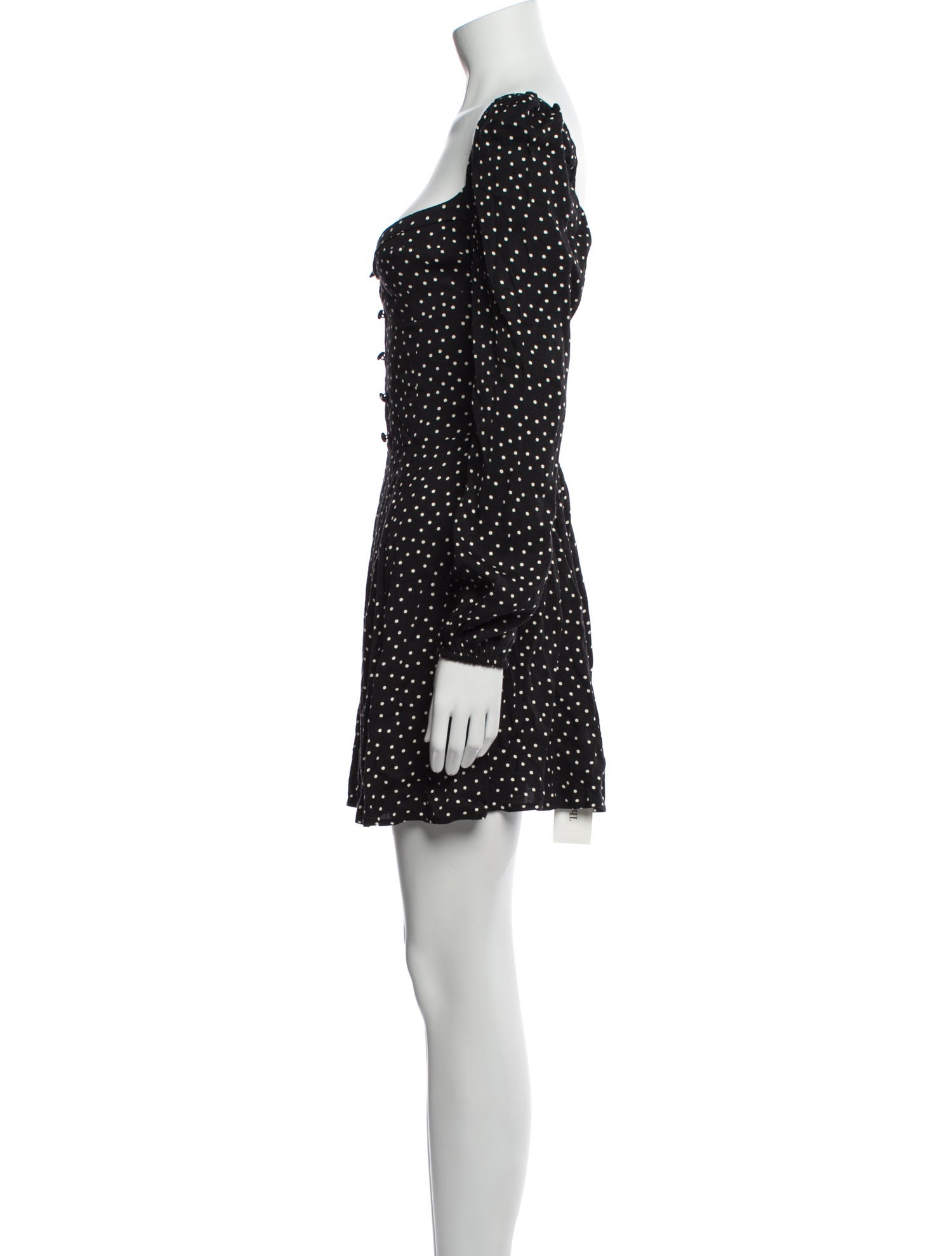 Reformation Polka Dot Print Mini Dress