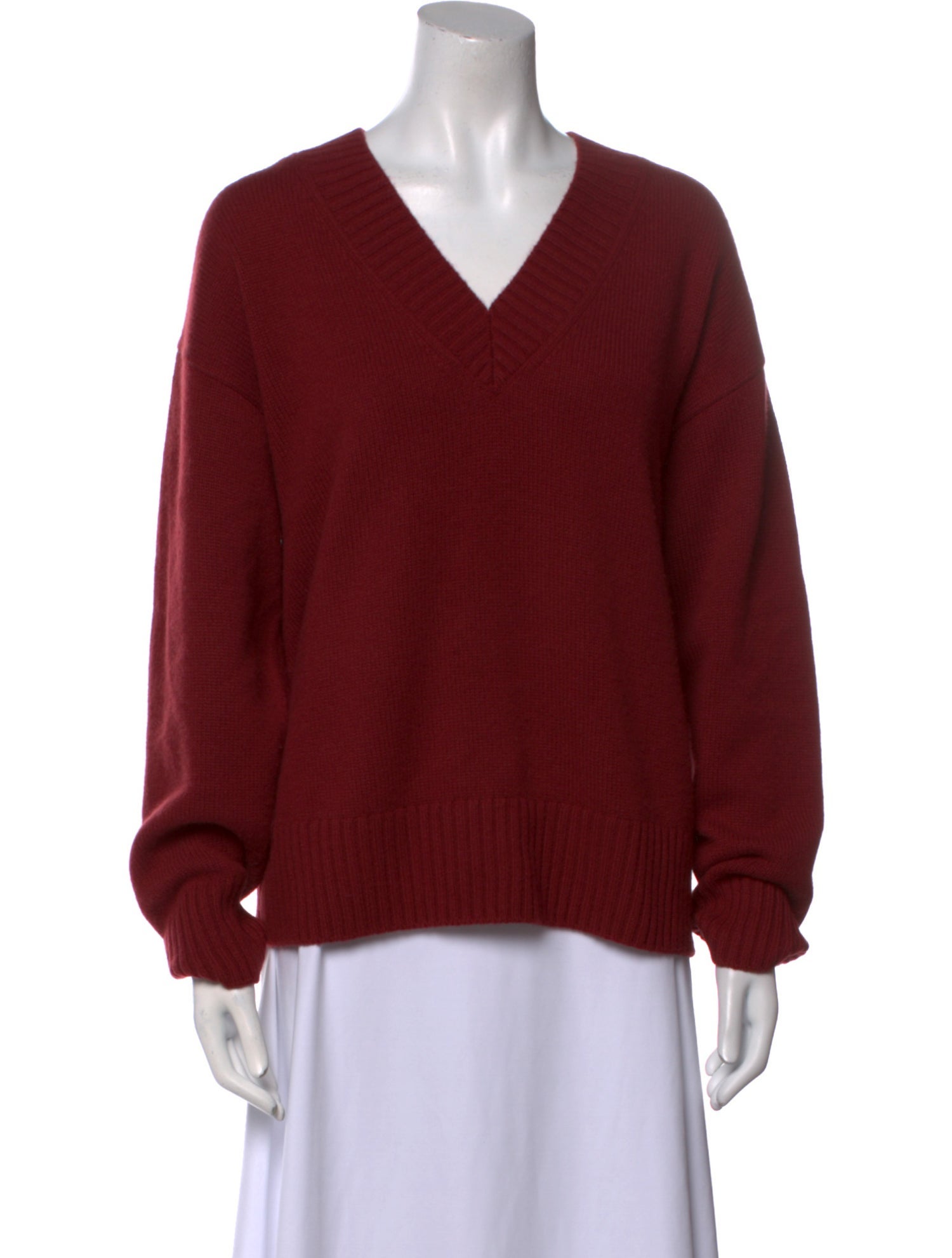 Reformation Cashmere V-Neck Sweater