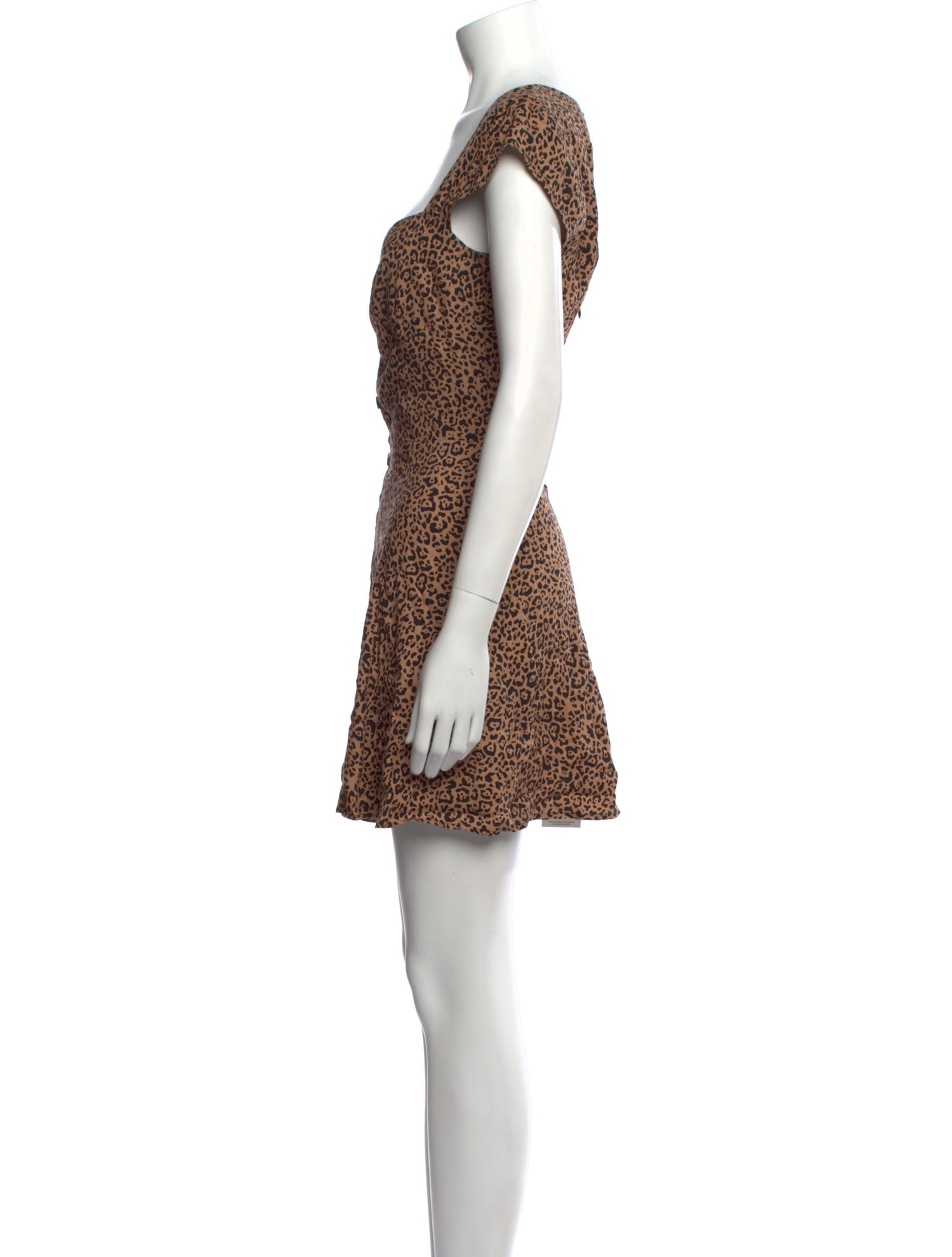 Reformation Animal Print Mini Dress