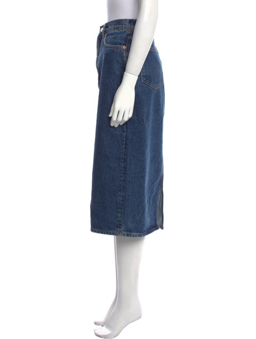 Reformation Whipstitch Trim Midi Length Skirt